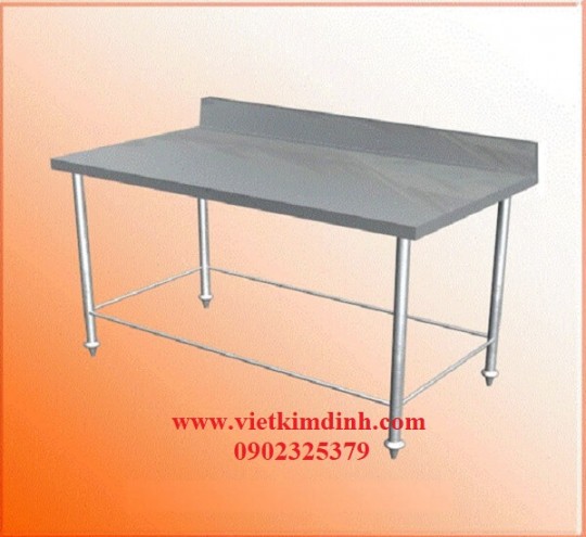 Bàn inox không kệ có gáy